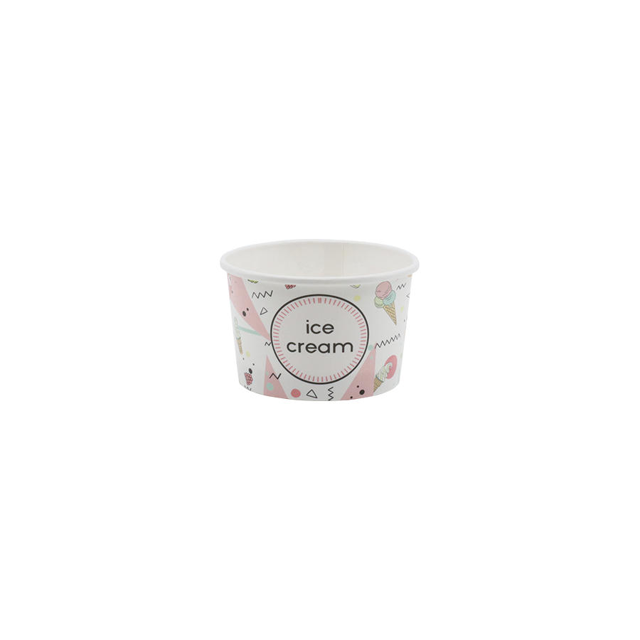 MISKA PAP. NADRUK 130 ML (2812) ICE CREAM A 25 (40 W KARTONIE)